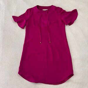 Trina Turk Women's Magenta Bell Sleeve Dress